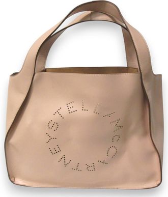 Stella McCartney Stella Mccartney Pink Beige Pouch Tote Bag (Pre-Owned)