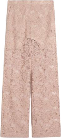 Sportmax Rebrod&eacute; Floral Lace Straight Trousers