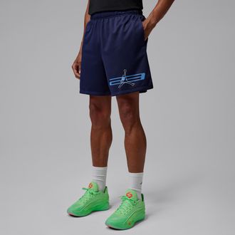 Nike Jordan Mens Jordan Dri-FIT Mesh Graphic Shorts in Blue | IF0872-410