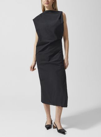 Jacquemus Womens Drap draped poplin dress
