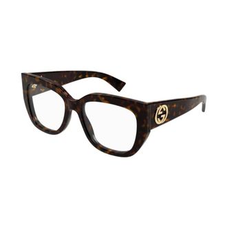 Gucci Stijlvolle Zonnebril - unisex - Accessoires - Bruin - Maat: 53 MM