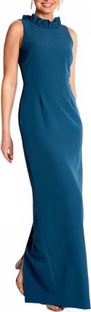 Camilyn Beth Alexandria Sheath Gown In Teal