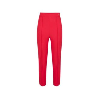 Elisabetta Franchi Pantalones de tejido t&eacute;cnico - Trousers - Mujer - Rojo - L