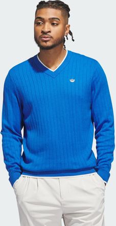 adidas adidas Performance Mens Originals Cashmere Knit Sweater - Blue - Size X-Large