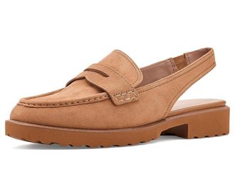 Cole Haan Gwendolyn Penny Sling Loafers Womens Flat Shoes Biscuit Suede : 10.5 B - Medium, Textile