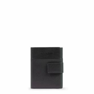 Piquadro Wallets & Cardholders, male, Black, Size: ONE SIZE Pocket trifold mens wallet with rear money pocket, credit card facility and Rfid protection