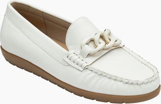 Lotus Womens Coma Womens Loafers - White Synth - Size: 8
