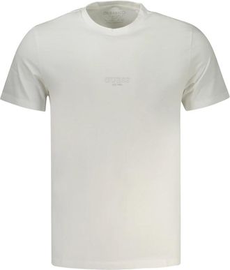 Guess Small Logo T-shirt - Heren - T-shirts - Wit - S - Katoen - Tops