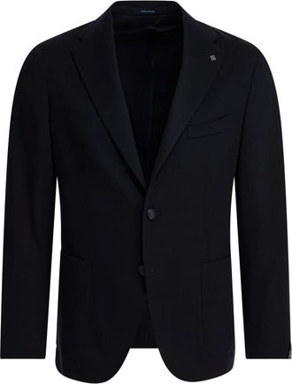 Tagliatore Blazer con tasca applicata e bottoni - Blu