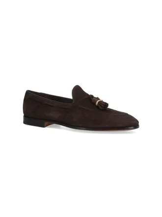 Churchs Mens Flat Shoes Brown Calf Leather