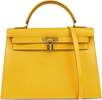 Hermès Borsa a mano Kelly 32 Sellier two-way 1996 - Giallo
