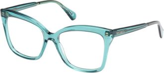 Max & Co. Transparant Teal Brillenmonturen - unisex - Brillen - Groen - 53 MM - Accessoires