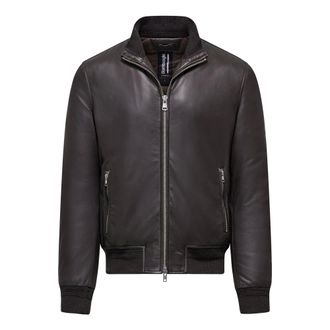 Bomboogie Heren, Jassen, Bruin, Maat: 2XL Leer