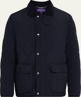 Ralph Lauren Purple Label Mens Quilted Down Jacket