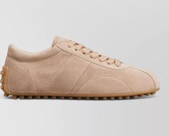 Tod's suede panelled low-top sneakers