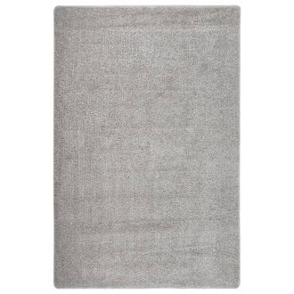 vidaXL Alfombra Peluda Antideslizante Gris Claro 200x290 Cm Vidaxl