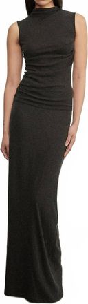Enza Costa Cashmere Sleeveless Twist Top In Charcoal