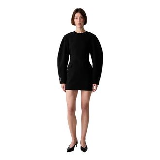 Rotate Rotate Birger Christensen - Mini Jurk - Dames - Jurken - Zwart - Maat: M Leer