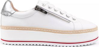 Donald J Pliner Womens Dew Sneaker In White