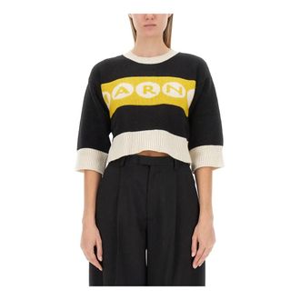 Marni Round-neck Knitwear, female, Multicolor, Size: 2XS Roundneck Sweater