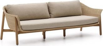 K Home Premium In-/Outdoor 3-Sitzer Sofa Galeo, aus massivem Teakholz