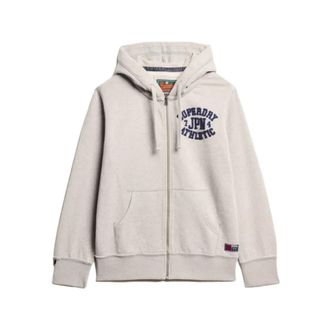 Superdry Vintage Athletic Zip Sweatshirt - Heren - Vesten met rits - Grijs - 2XL - Hoodies & sweatvesten