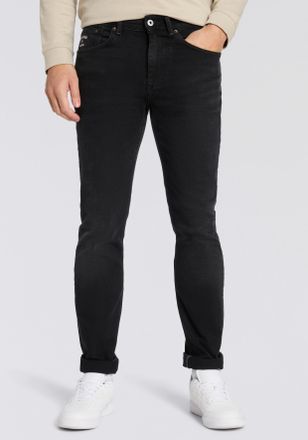 Pepe Jeans London Slim-fit-Jeans PEPE JEANS SLIM JEANS HATCH FS WASHED BLK, Herren, Gr. 32, L&auml;nge 34, schwarz (schwarz used), Denim/Jeans, Obermaterial: 98% Baumwolle, 