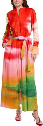 Oscar De La Renta Abstract Maxi Dress