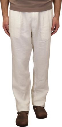 MC2 Saint Barth White Relaxed Fit Straight Leg Pants