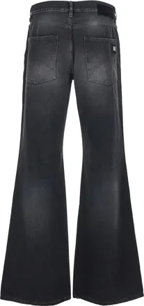 Amiri Mens Jeans Boot-Cut Black Cotton