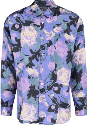 ERL Floral Pattern Viscose Shirt With Classic Collar
