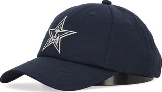Obey Curvy Visaglin Curve Star 6Panel - unisex - Petten - Blauw - ONE Size - Katoen - Accessoires
