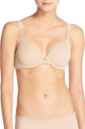 Natori Pure Luxe Underwire T-Shirt Bra in Cafe at Nordstrom, Size 34Ddd