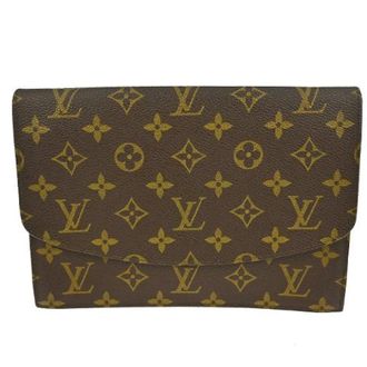Louis Vuitton Vintage, unisex, Bruin, ONE Size, Pre-owned Canvas Clutch