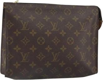 Louis Vuitton Pre-owned Clutches, female, Brown, Size: ONE SIZE Pre-owned Canvas Clutch