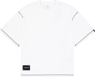 Alpha Industries T-Shirt ALPHA INDUSTRIES Studio Bubble Backprint T-Shirt, Herren, Gr. XXL, weiss (wei&szlig;), Obermaterial: 100% Baumwolle, Shirts T-Shirt