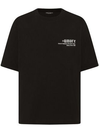 Dolce & Gabbana T-shirt Only Good Vibes - Nero