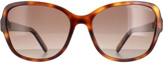 Marc Jacobs Cat Eye Womens Havana Gold Brown Gradient Polarised 528/S - One Size