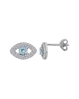 Rina Limor Silver 1.07 ct. tw. Lab-Grown Gemstone Earrings