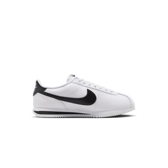 Nike Sneakers, male, White, Size: 12 1/2 US Leather and Synthetic Material Sneakers with Rubber Sole
