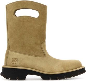 Loewe Beige Suede Boots