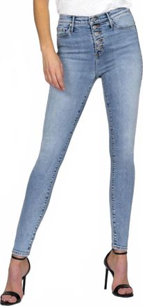 Black Orchid Christie Super High Rise Jeans In Ocean Eyes