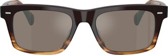 Oliver Peoples 0ov5596su Gradient Tortoiseshell Rectangular Sunglasses