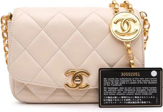 Chanel Hobo Bags - 2020 Small Quilted Lambskin CC Coin Flap - Gr. unisize - in Braun - für Damen