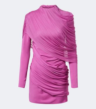 CHRISTOPHER ESBER Veil draped caped minidress