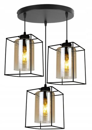 OEM L&aacute;mpara Colgante Moderna Y Elegante Con Pantalla De Cristal