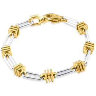 Pompeii3 Mens Link 14k Gold (41gram) or Platinum (66gram) 6.5mm Bracelet 8.5