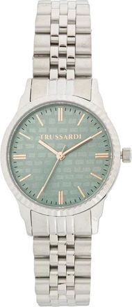 Trussardi T-Bent Horloge - Dames - Accessoires - Grijs - Maat: ONE Size Leer