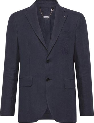 Billionaire Boys Club Blazer Crest - Heren - Blazers - Blauw - L - Linnen - Jassen
