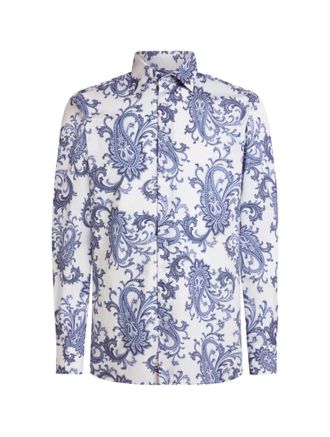 Etro COTTON SHIRT WITH PAISLEY PATTERN - Etro - Man